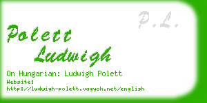 polett ludwigh business card